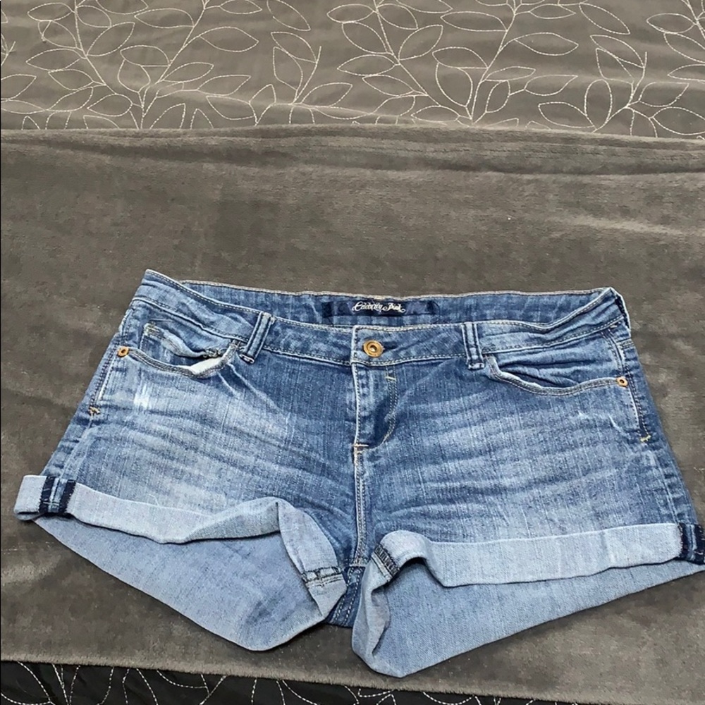 Blue jean shorts